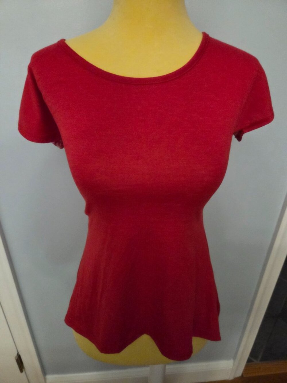 Bongo Lace Back Short Sleeve Top